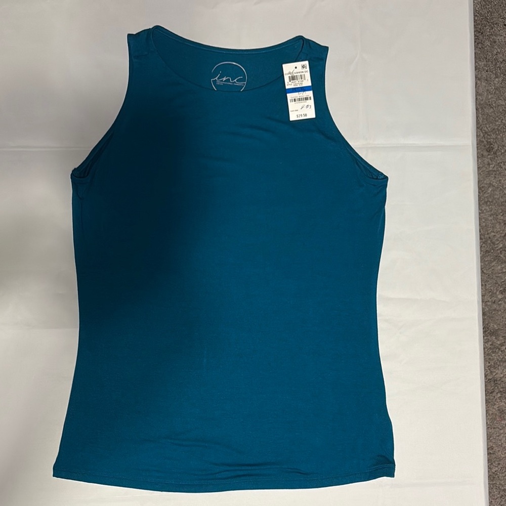 INC International Concepts Teal Tank Top